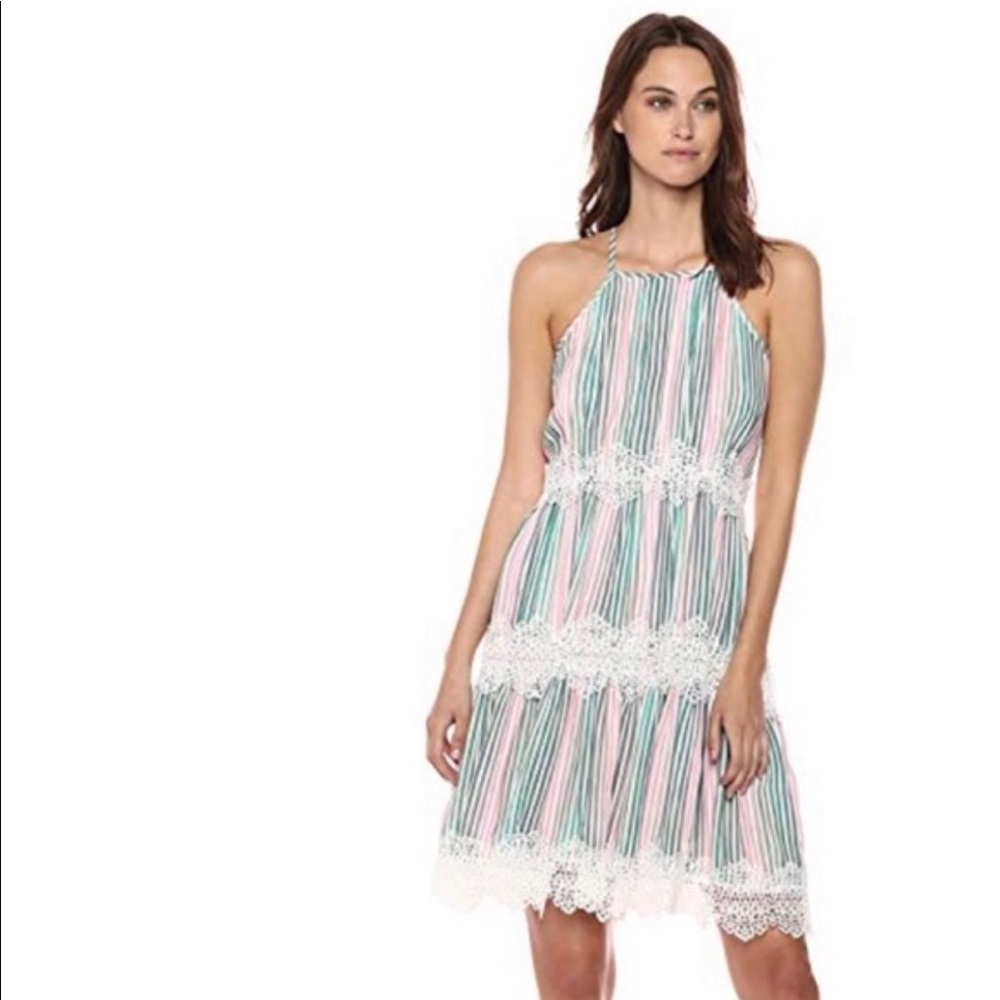 Catherine Malandrino multi-stripe dress